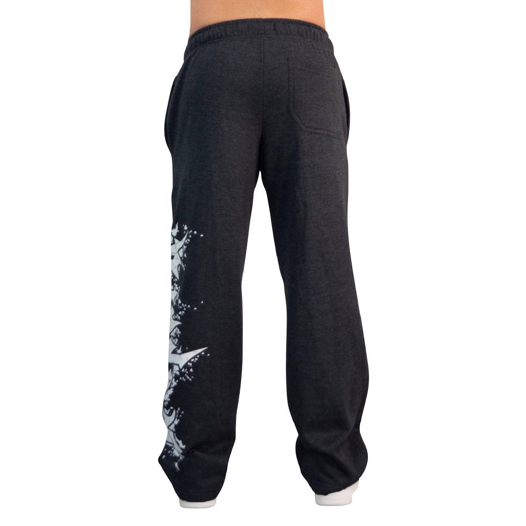 Jogger Straight Fit Dark Series Distressed Logo Dark Gray