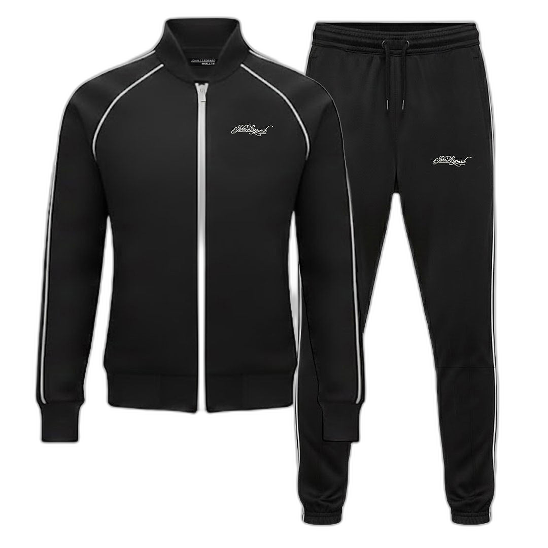 Heritage Tracksuit Black Details White