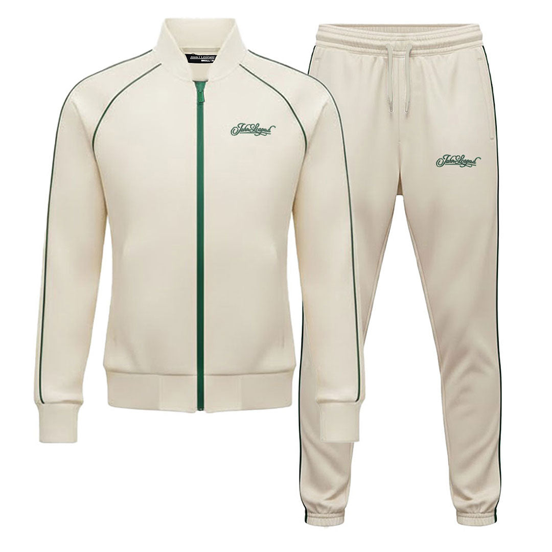 Heritage Tracksuit Off White Details Green