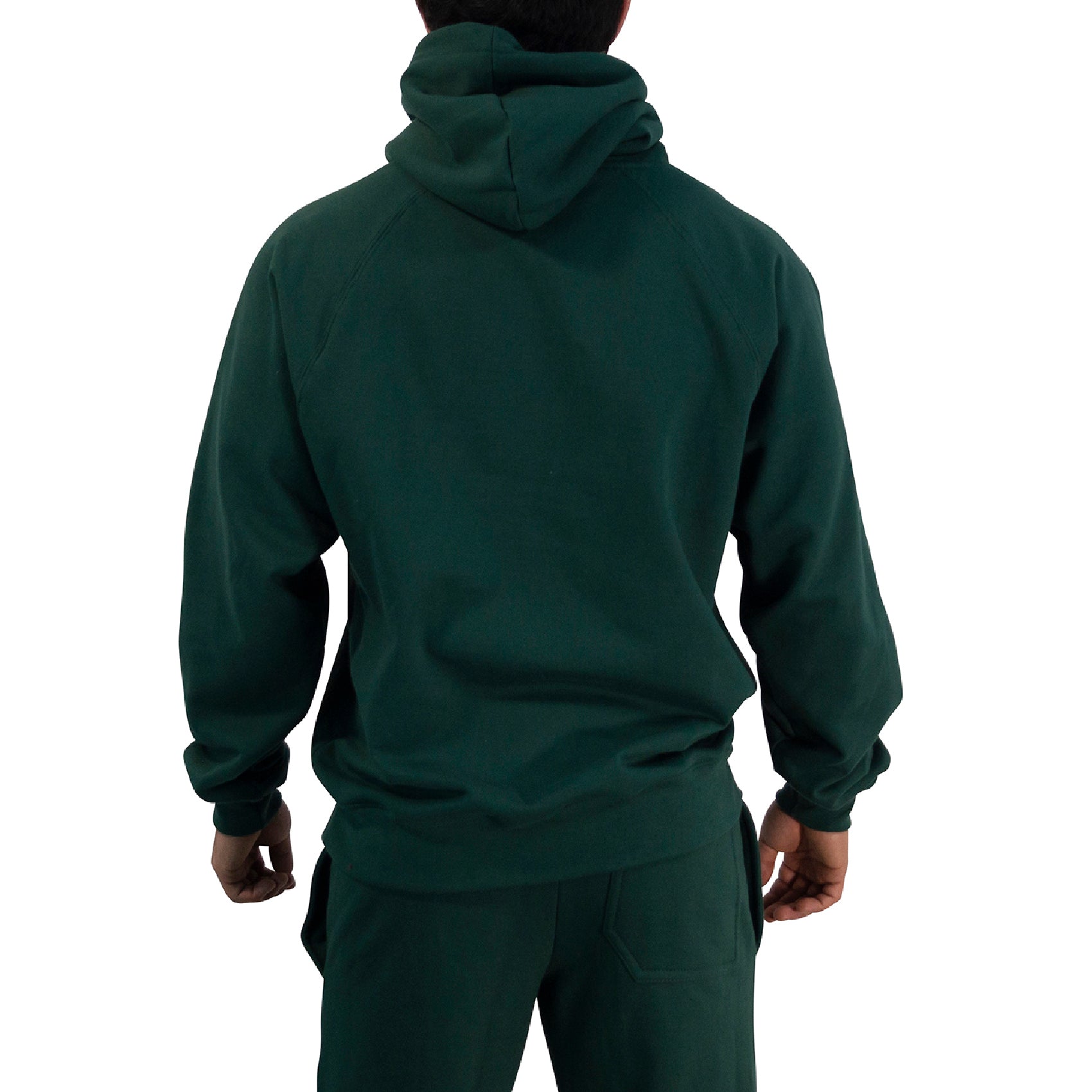 Hoodie Oversized Dark Series Distresed Logo Dark Green