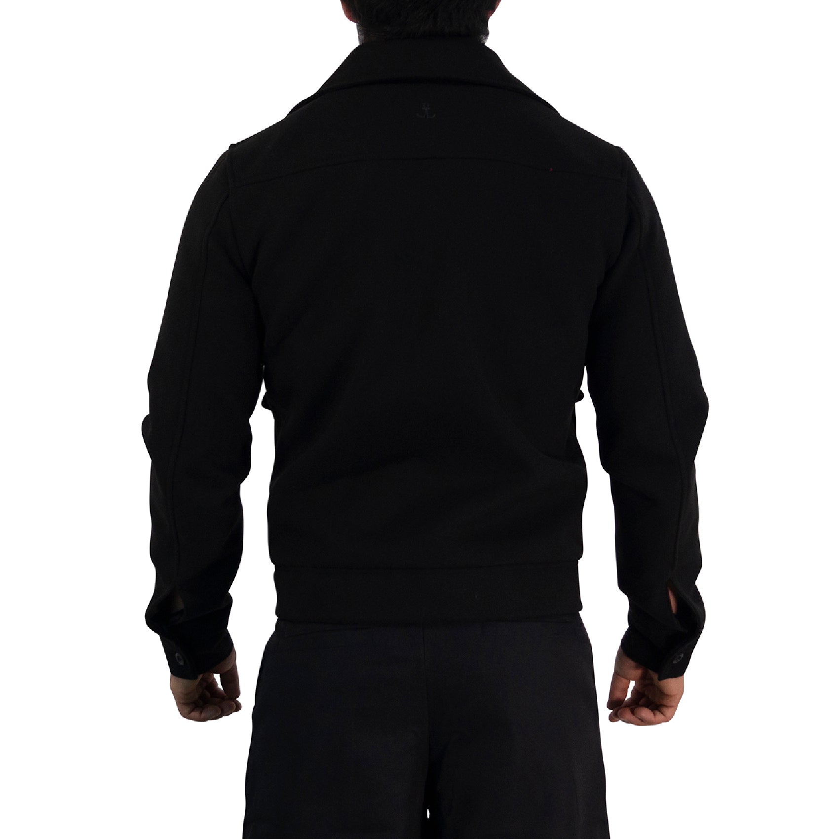 Regent Melton Jacket Boxy Fit Black