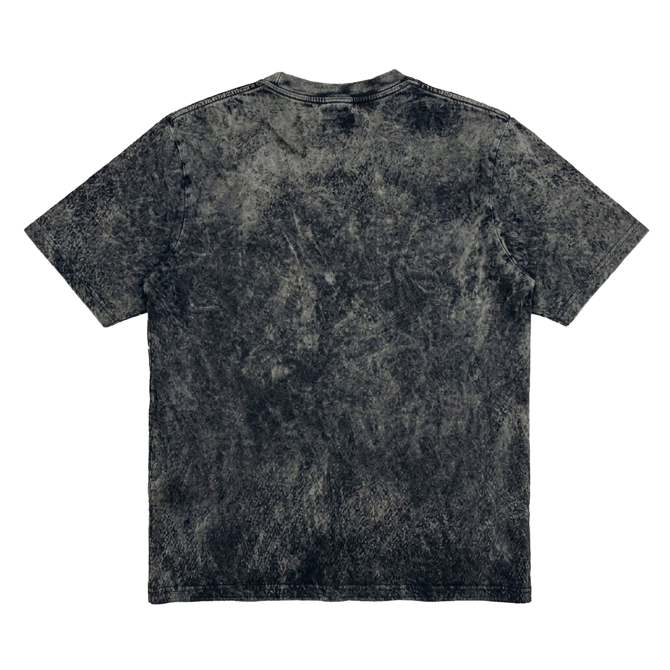 Playera Oversized Tshirt Laser Stitch Acid Black