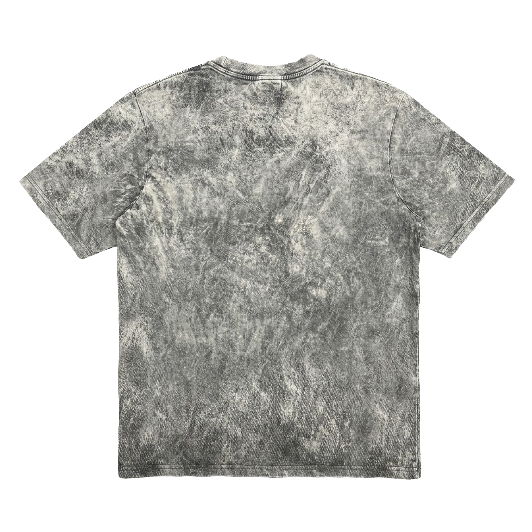 Playera Oversized Tshirt Laser Stitch Acid Gray