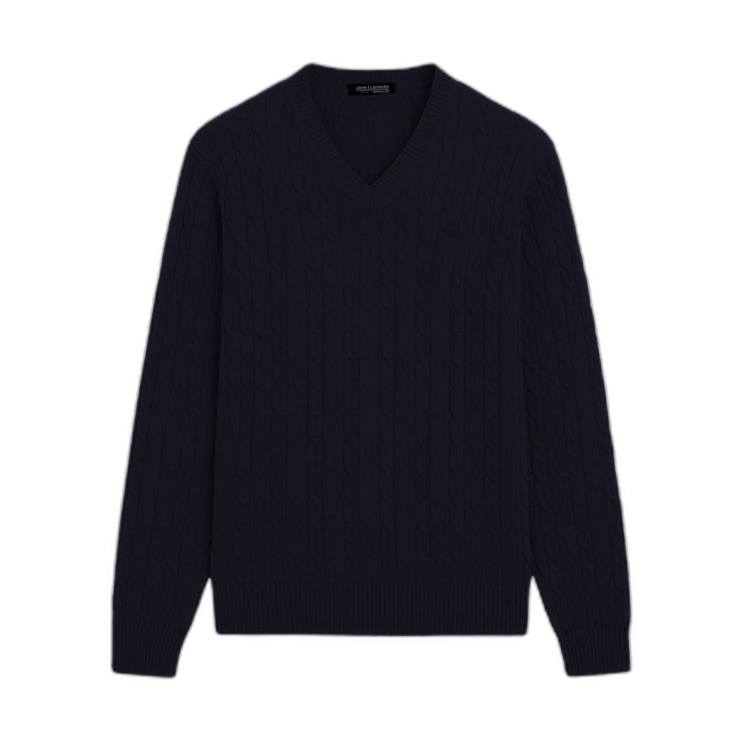 Bambu knitted Sweater Maison V Navy