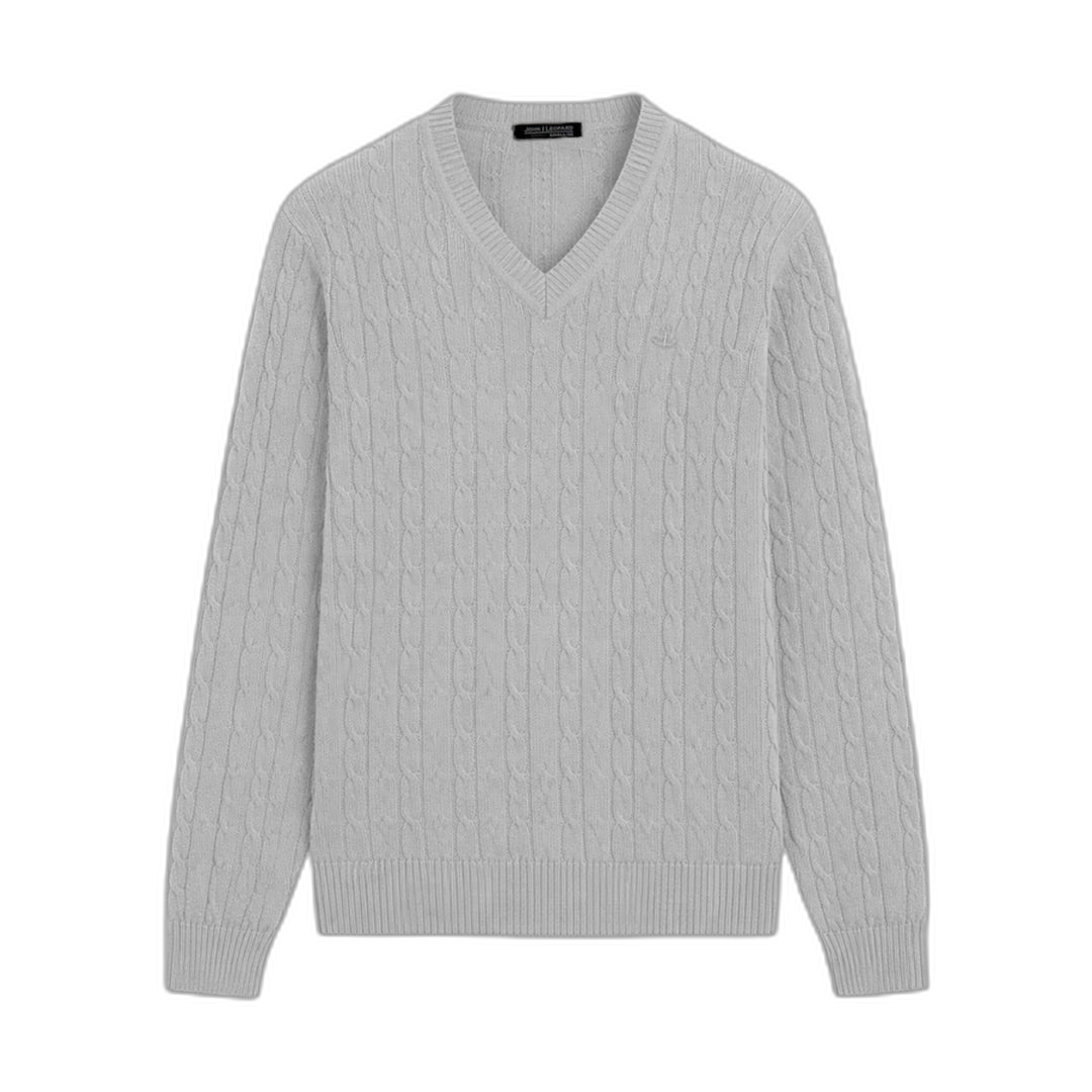 Bambu knitted Sweater Maison V Light Gray