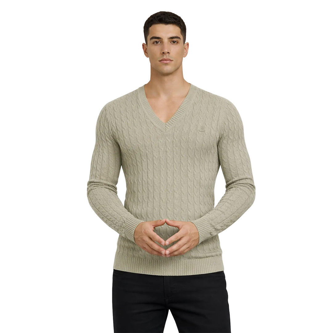 Roll Neck Sweater Light Gray