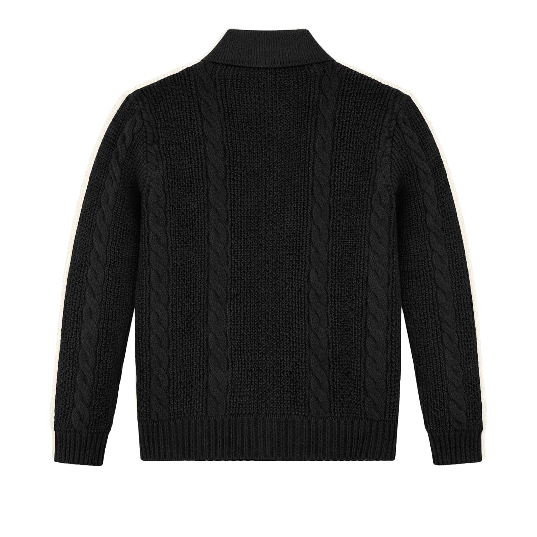 Oldman Sweater Cardigan Knitwear Black