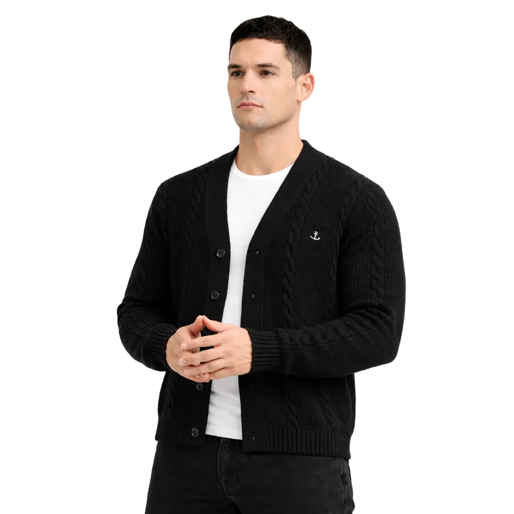 Oldman Sweater Oversized Cardigan Black