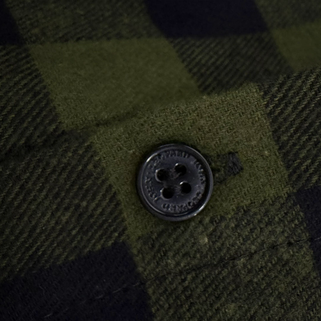 Oversized Flannel Shirt Green / Navy