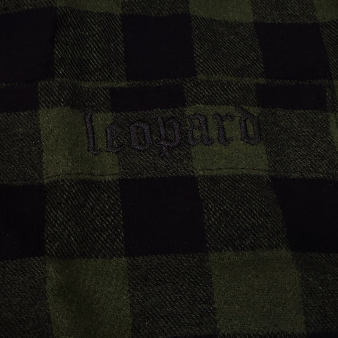 Oversized Flannel Shirt Green / Navy