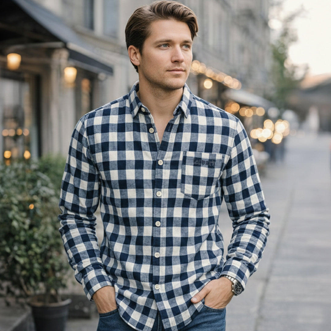 Oversized Flannel Shirt Checkers