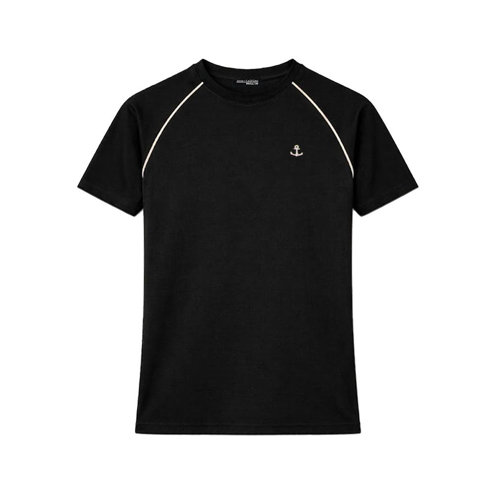 Playera Heritage Ranglan Slim Fit Black Beige