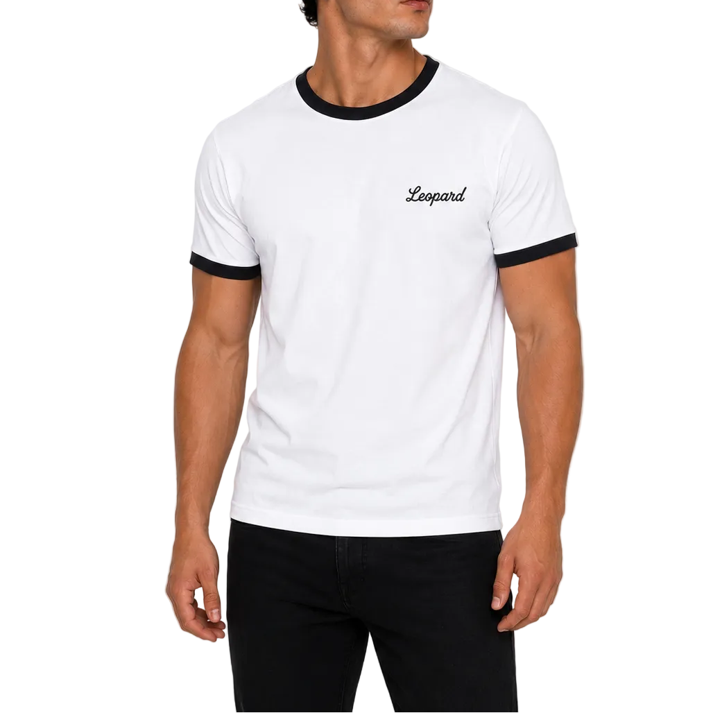 Playera Work Dept. Regular Ringer White