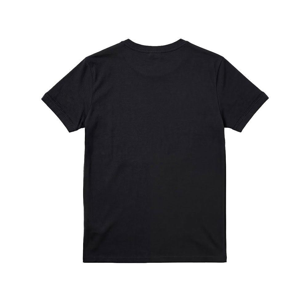 Playera Heritage Logo Slim Ringer Black