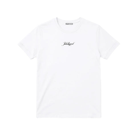 Playera Heritage Logo Slim Ringer White
