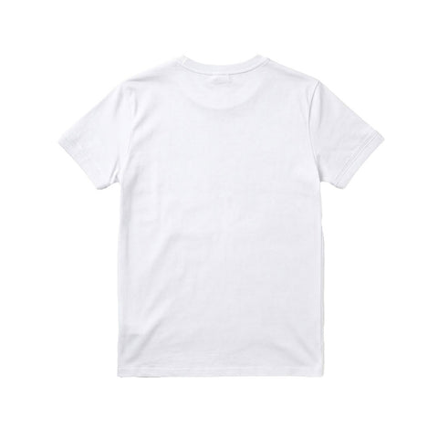 Playera Heritage Logo Slim Ringer White