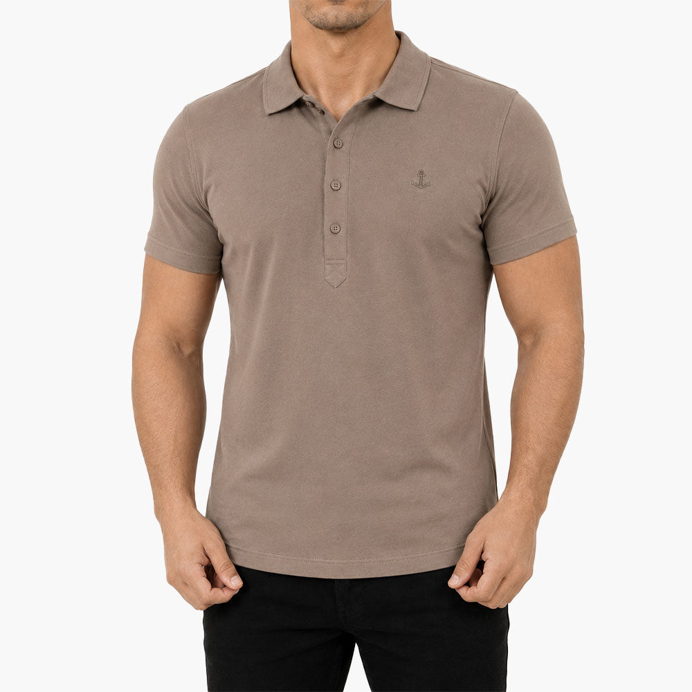 Santos Polo Manga Corta Walnut
