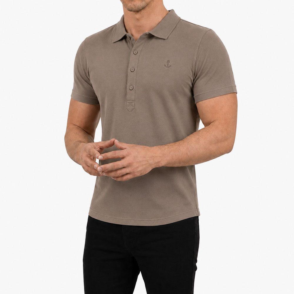 Santos Polo Manga Corta Walnut
