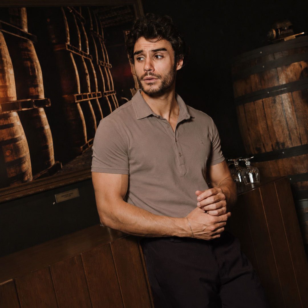 Santos Polo Manga Corta Walnut