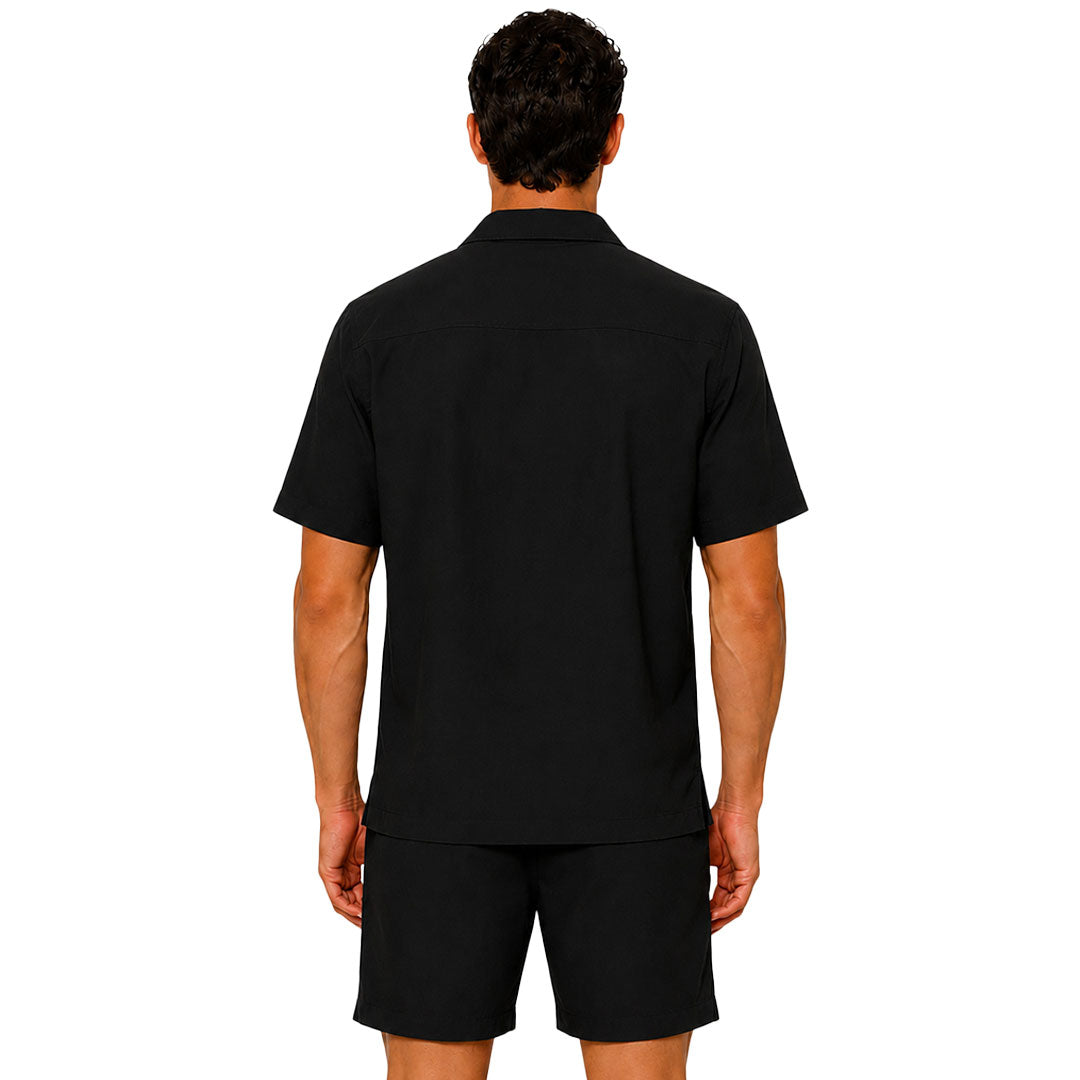 Camisa Belmond Boxy Oversized Beach Black