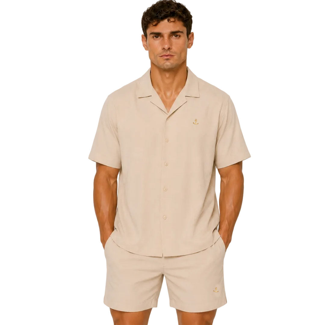 Camisa Belmond Boxy Oversized Beach Sand