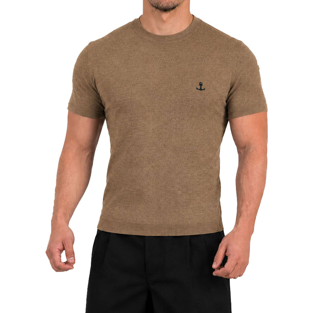 Riviera Knitted Shirt Light Copper