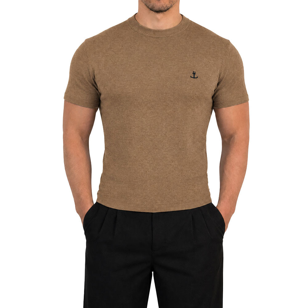 Riviera Knitted Shirt Light Copper