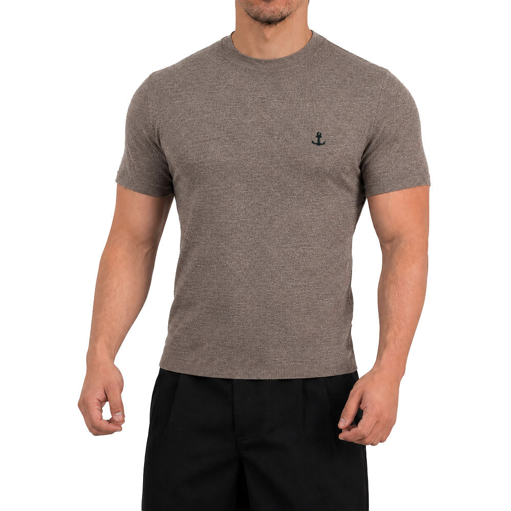 Riviera Knitted Shirt Light Brown