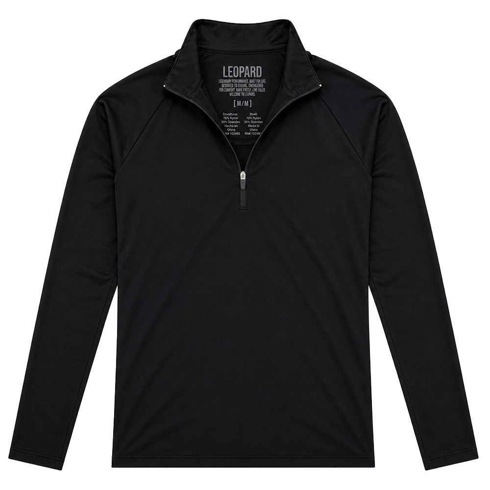 Sudadera Ultra Ligera Motion Series 1/4 Zip Black