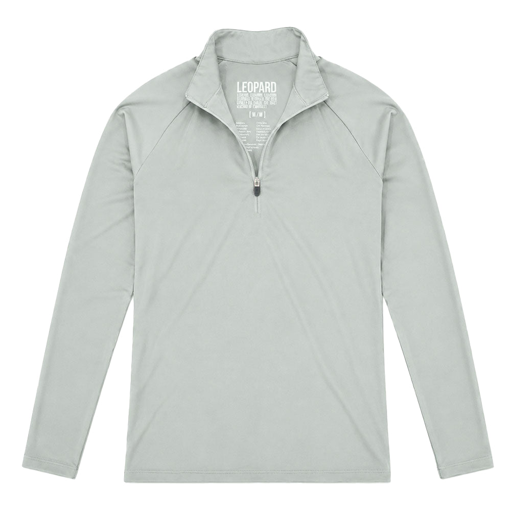 Sudadera Ultra Ligera Motion Series 1/4 Zip Mint Gray