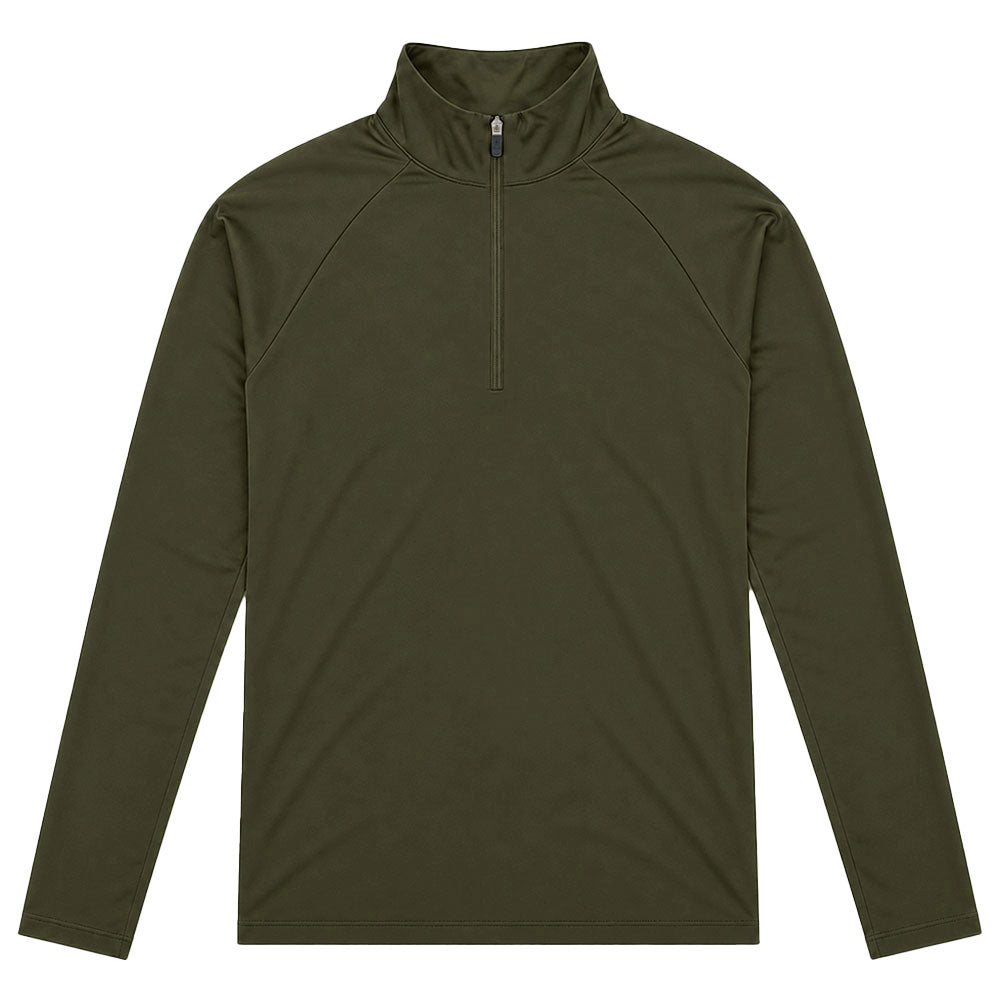 Sudadera Ultra Ligera Motion Series 1/4 Zip Olive
