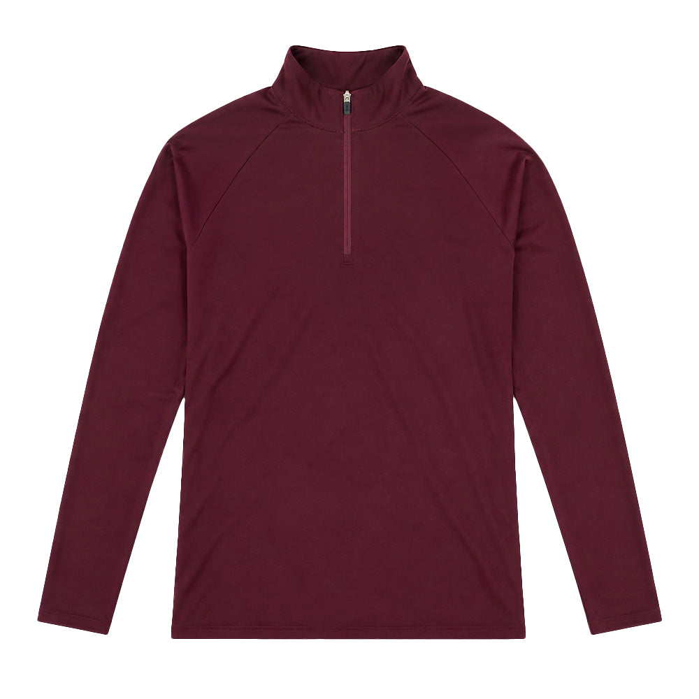 Sudadera Ultra Ligera Motion Series 1/4 Zip Burgundy