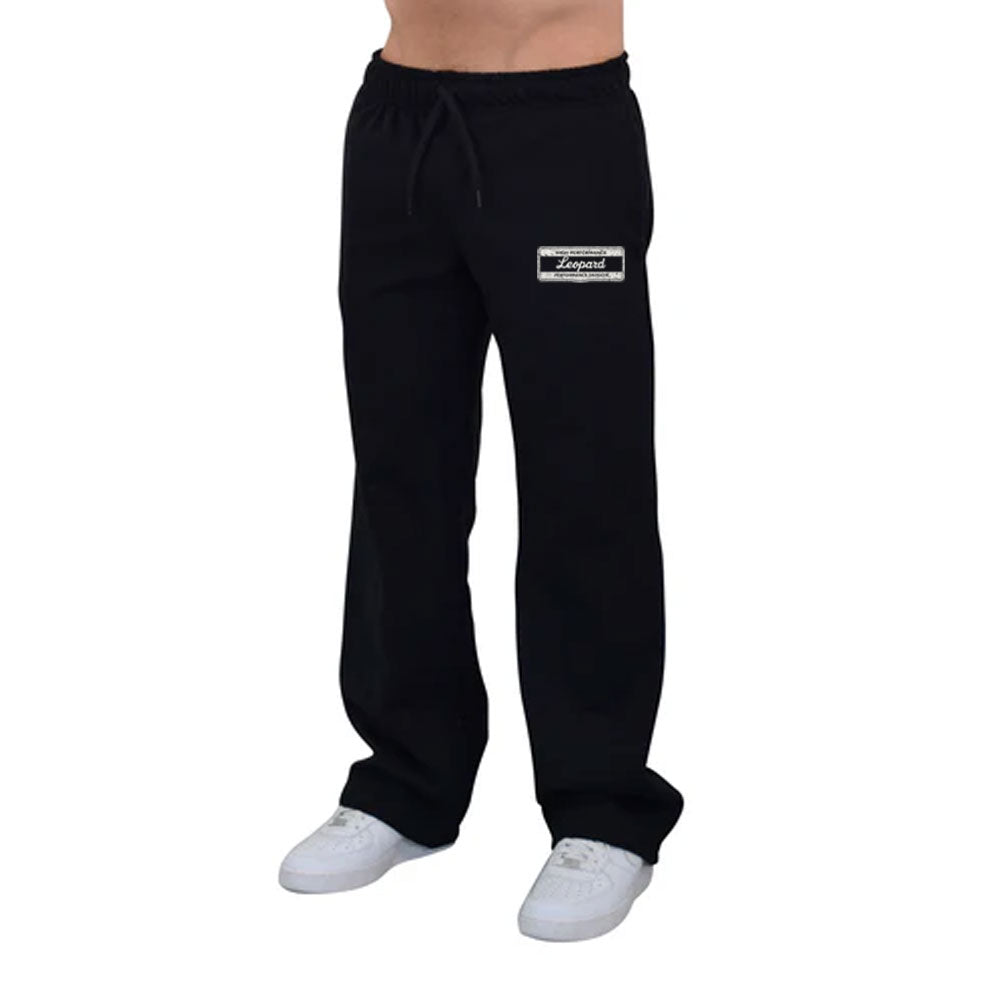 High Performance Fleece Jogger Straight Black