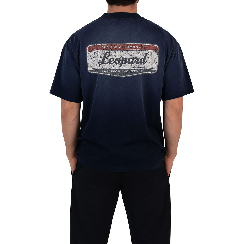 Playera Oversized High Performance Sunfade 240gr Navy