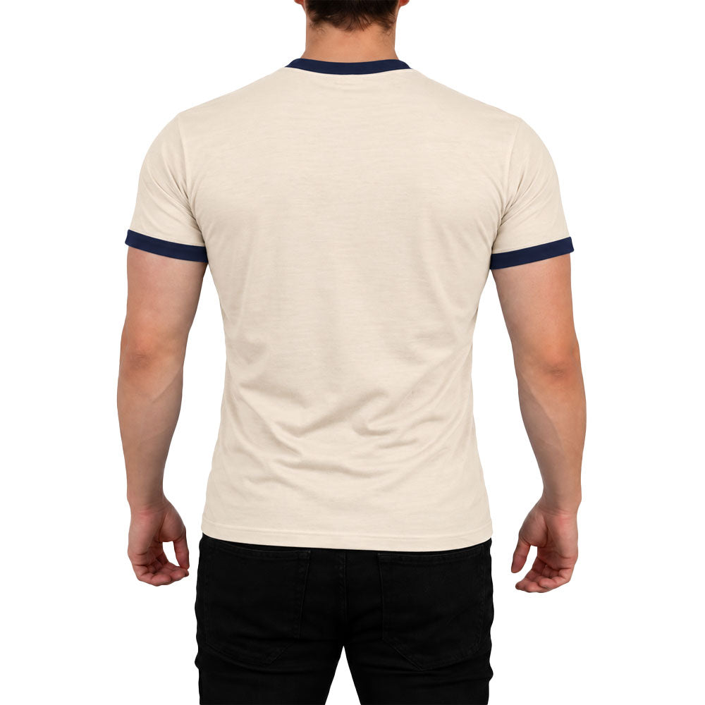 Playera Anchor Logo Ringer Contrast Sand
