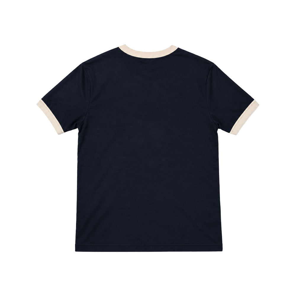 Playera Anchor Logo Ringer Contrast Navy