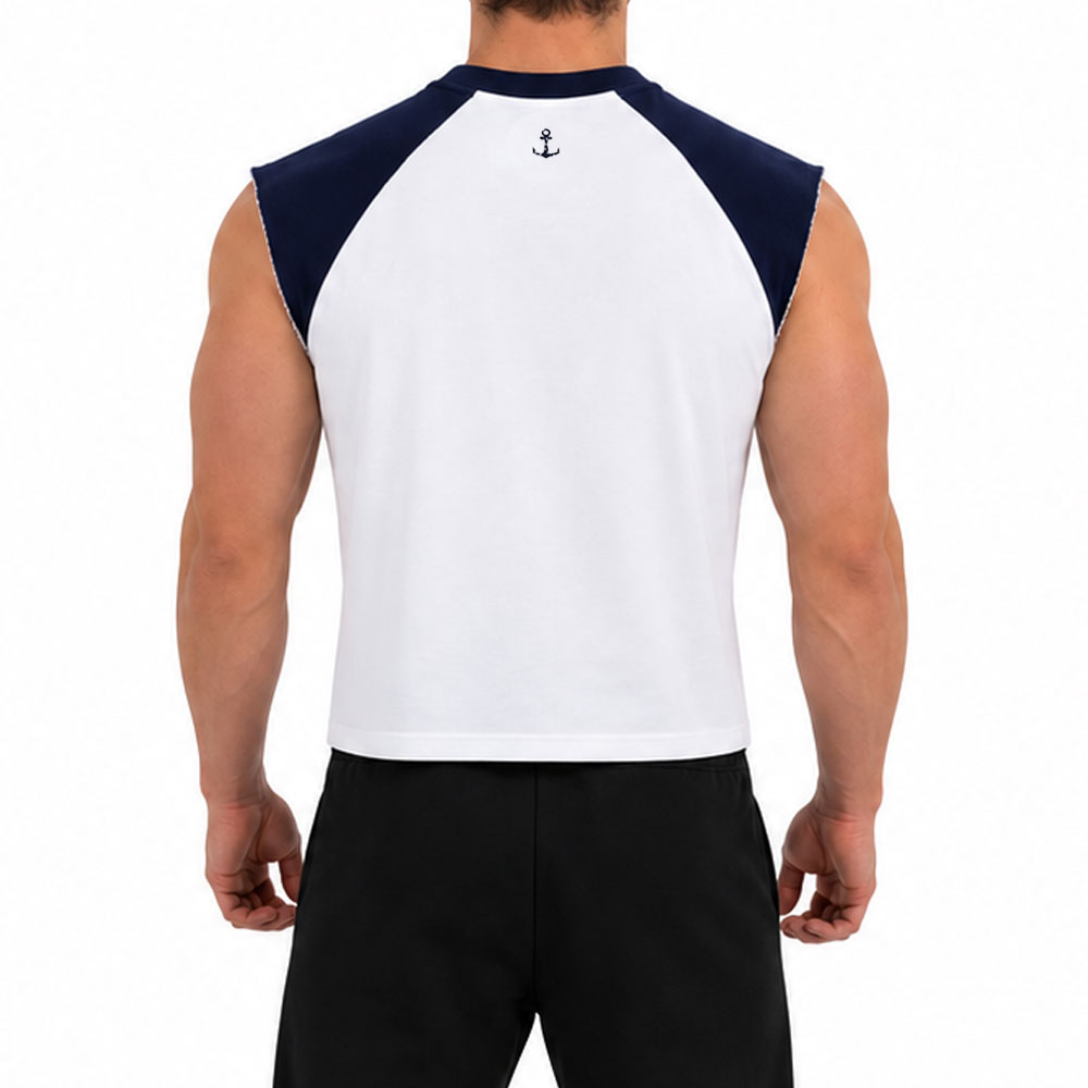 Garage High Performance Cut Off Sleeveless Navy
