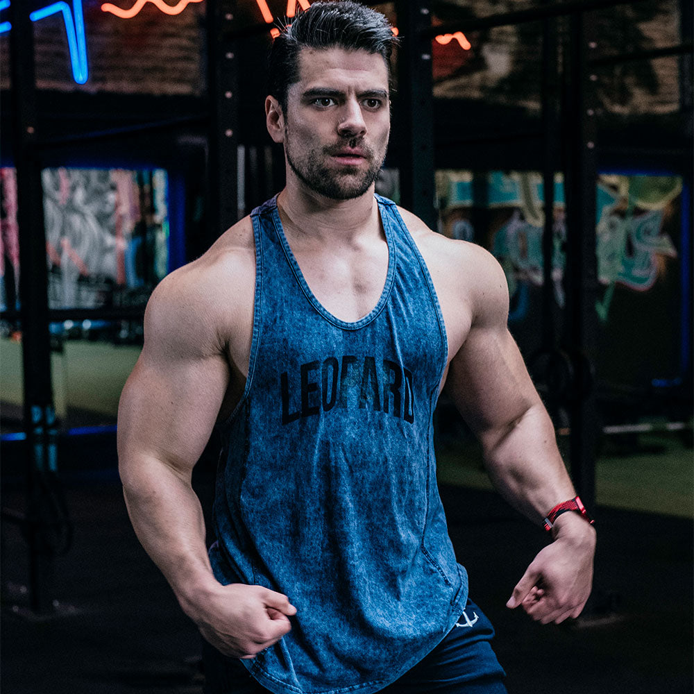 Gym Stringer Tank Iconic Acid Navy