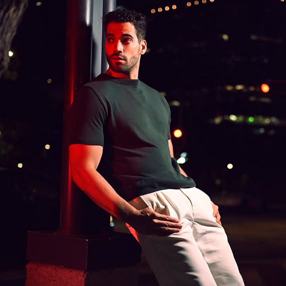 Zipped Short Sleeve Polo Full Black