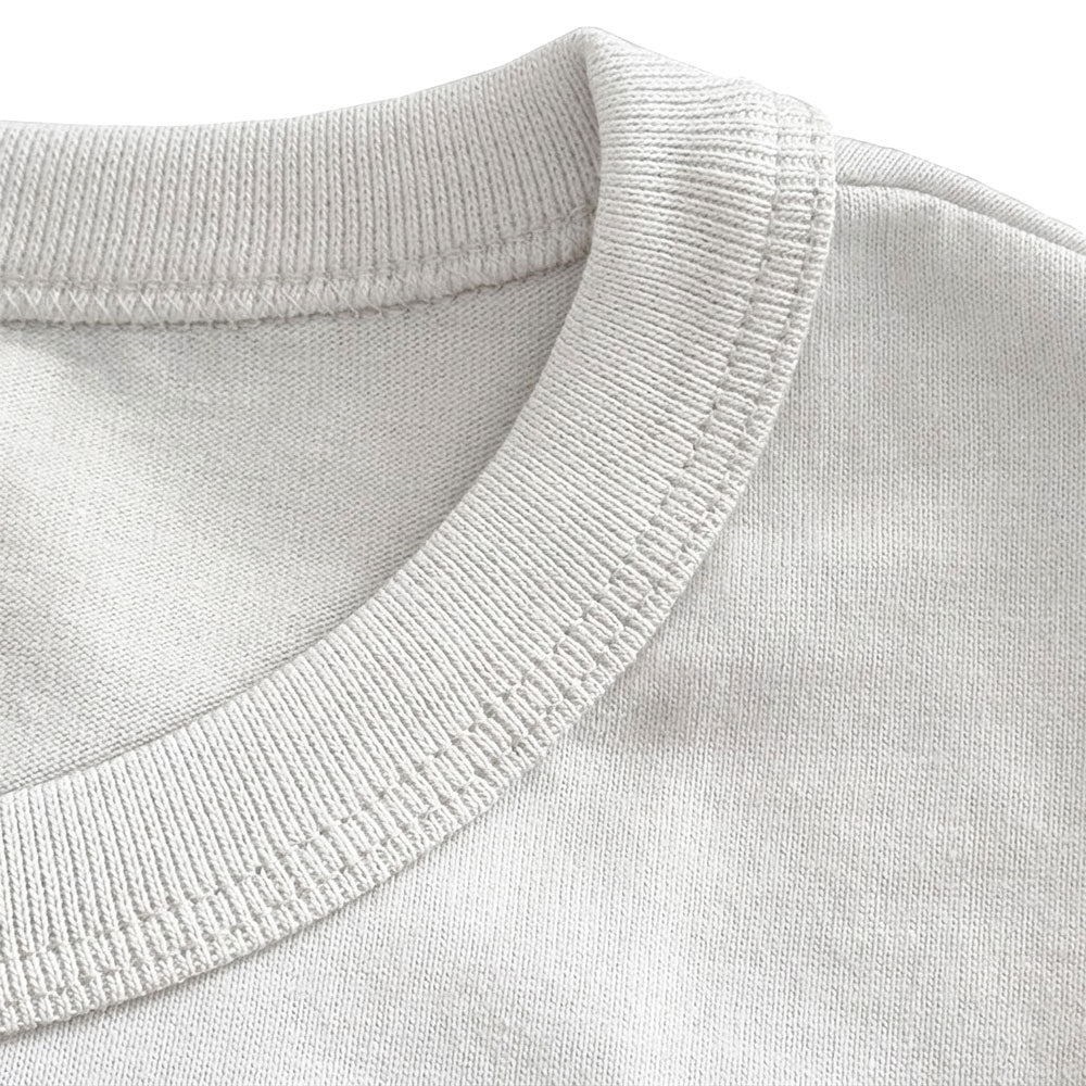 Playera Heritage Logo Slim Ringer White
