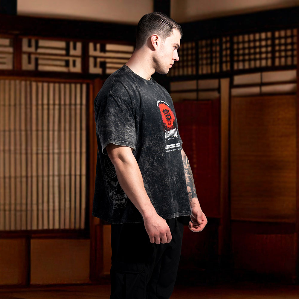 Playera Boxy | Oversized Fit Bushido Men Yoroi Warrior Mask