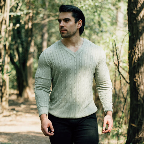 Bambu knitted Sweater Maison V Vintage Khaki