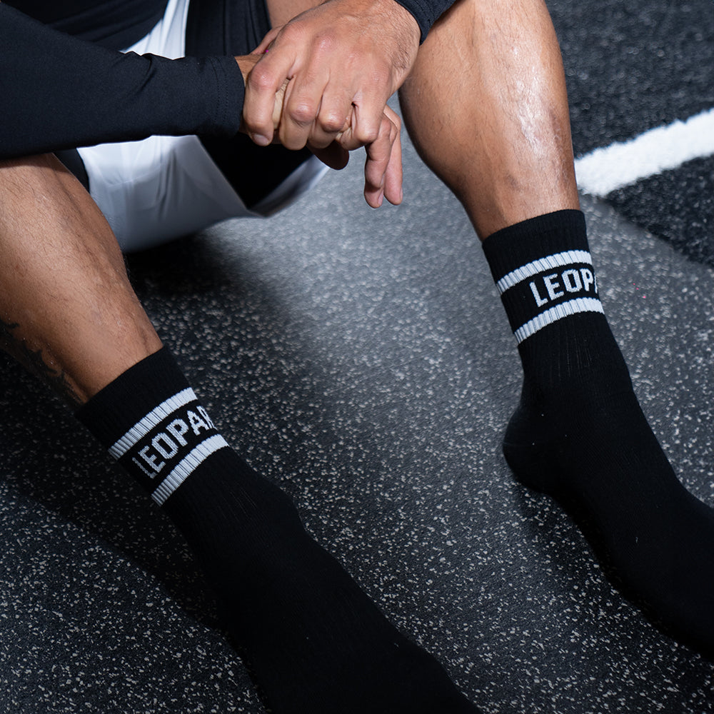 Black Sock White Logo