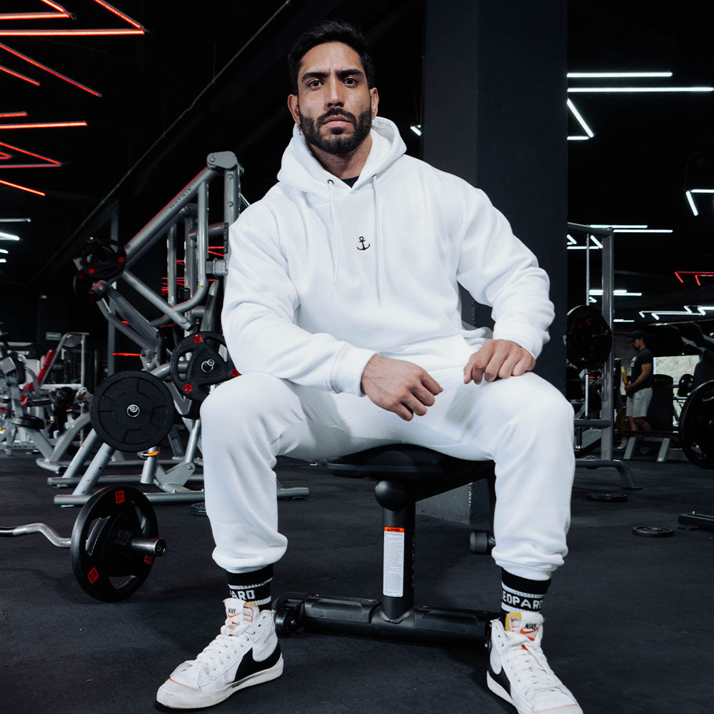 Chillout Oversized Fleece Hoodie White