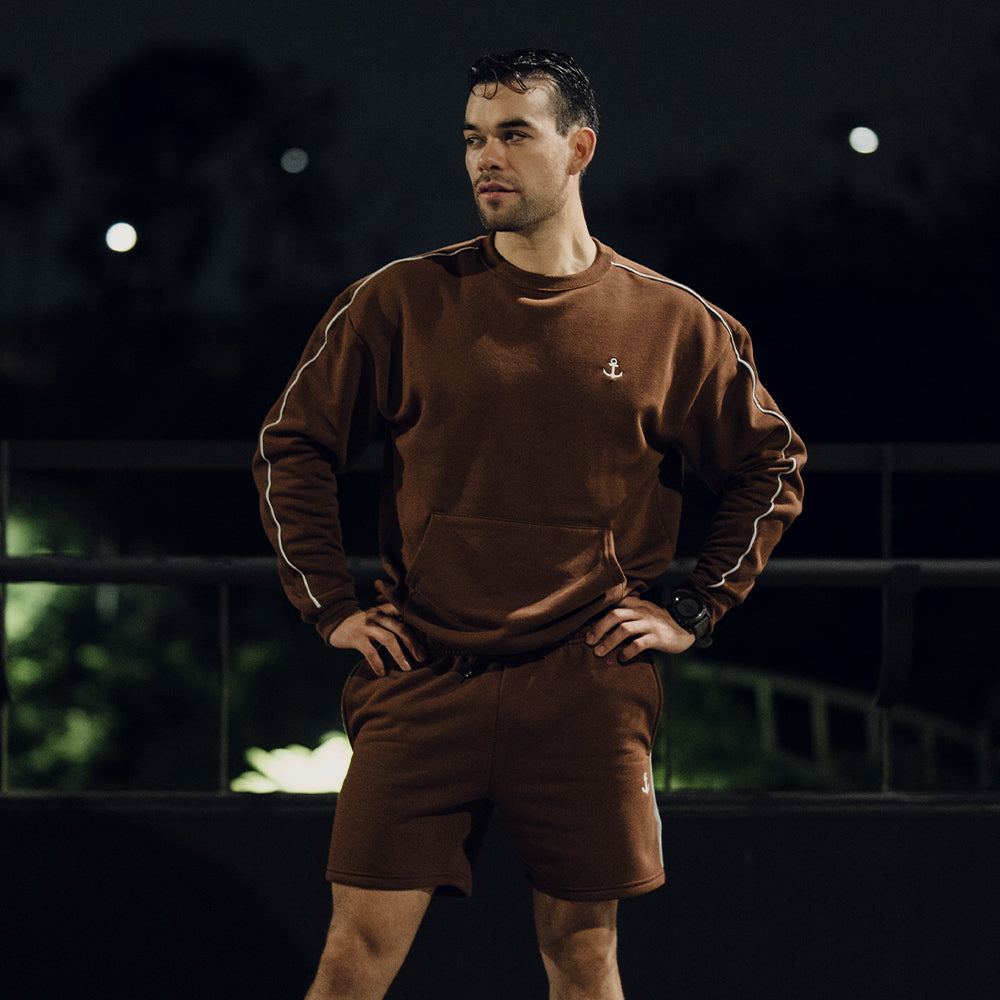 Hoodie Crewneck Heavyweight Champ Brown