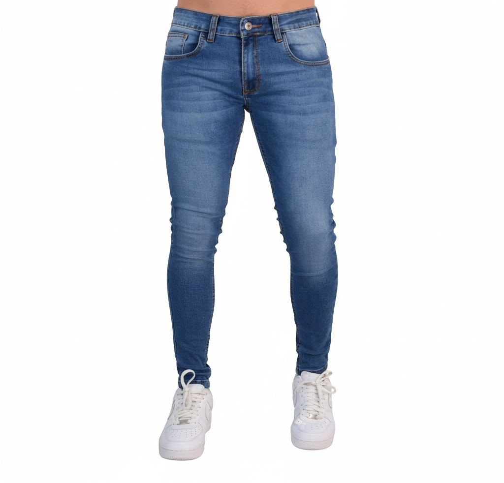 Slim Fit Jeans Washed Navy Blue