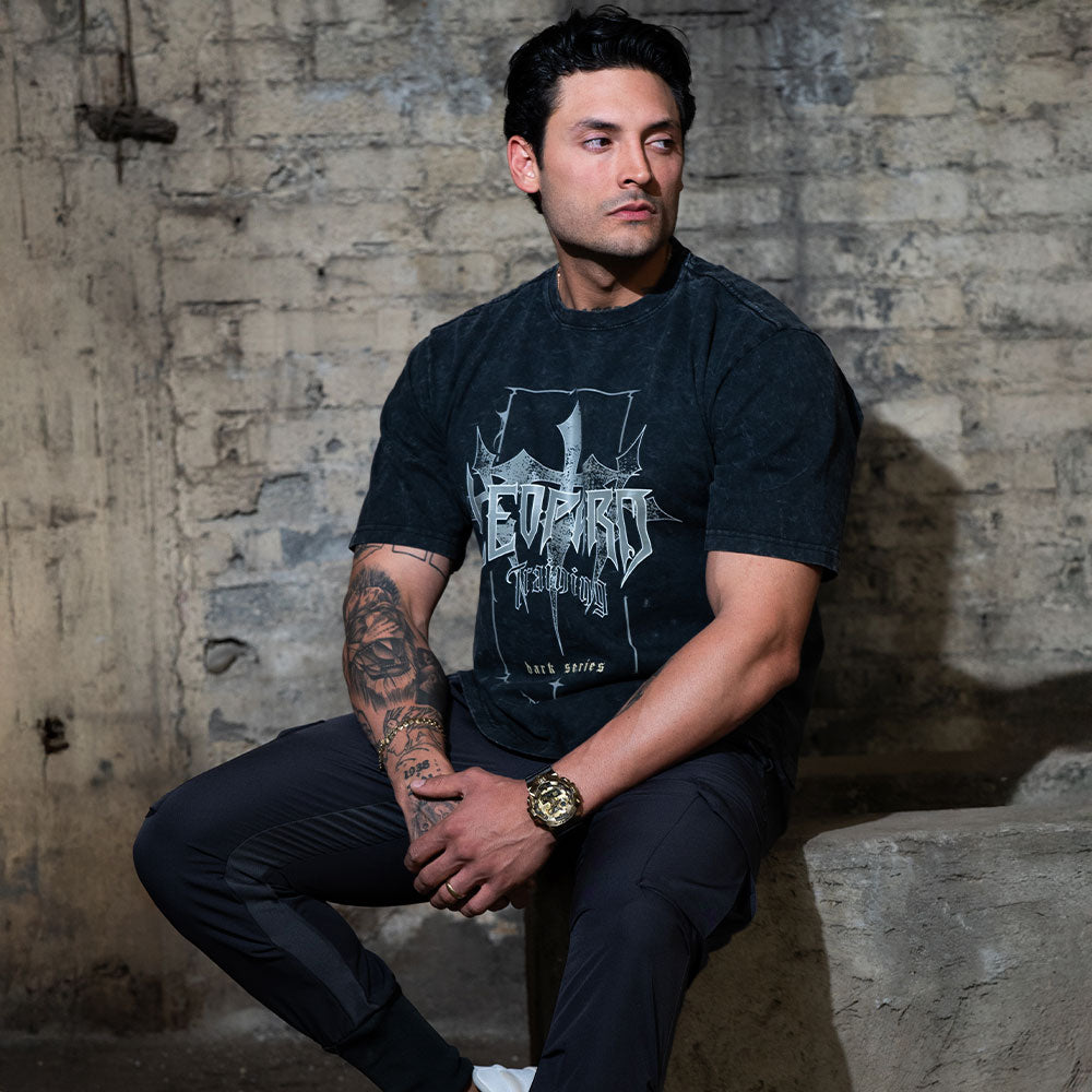 Playera Boxy | Oversized Fit Dark Series Celtic Acid Black