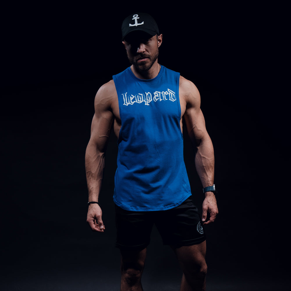 Element Sleeveless Tee Royal Brushed Logo