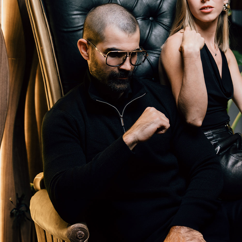 Roll Neck Sweater Light Gray