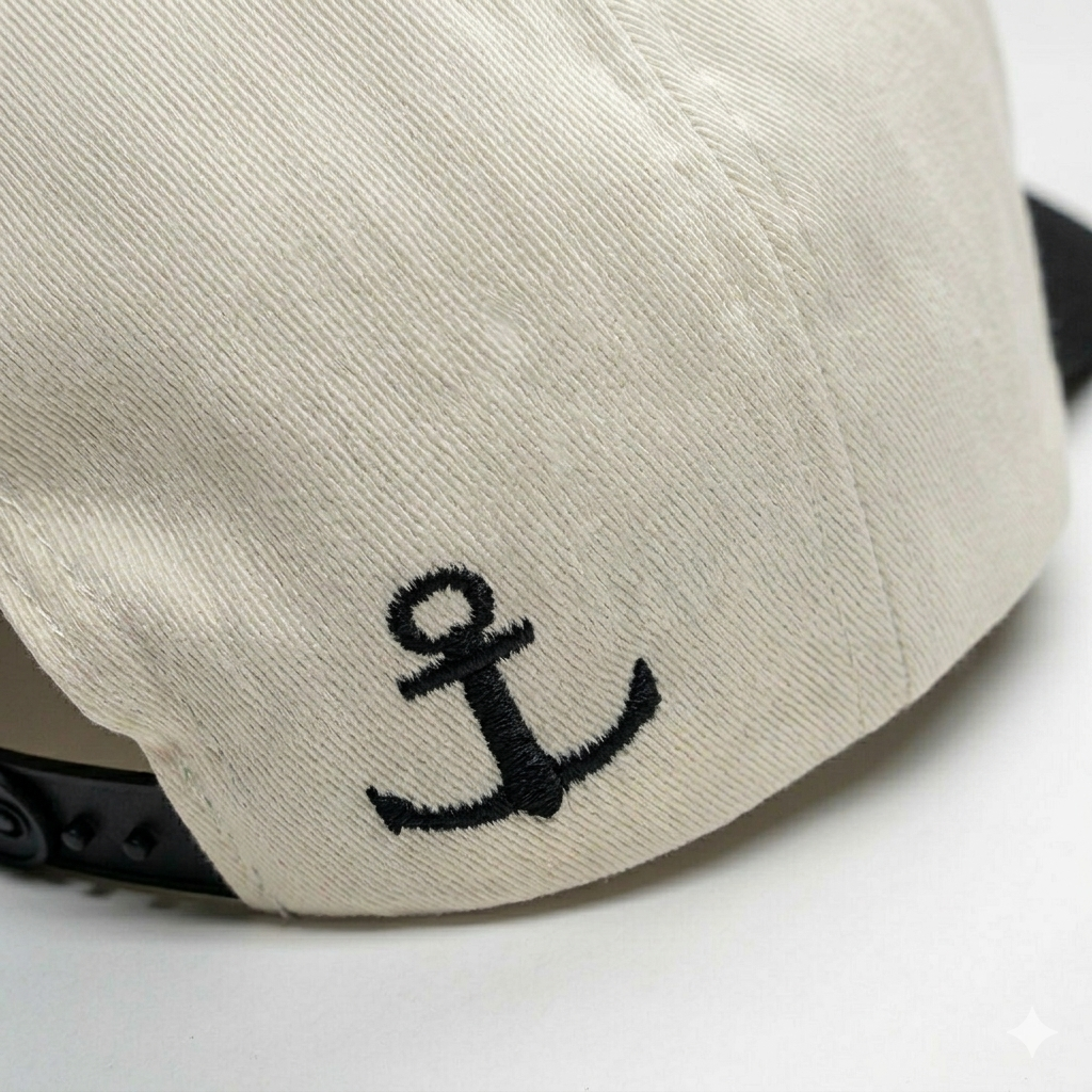 Blue Flat Cap 3D Logo Wine